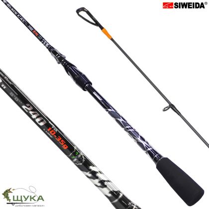 Прът СПИНИНГ ВЪДИЦА SIWEIDA BLACK CAT 2.40м. 10-35гр.