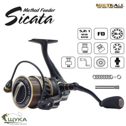 МАКАРА MISTRALL SICATA METHOD FEEDER 40 FD