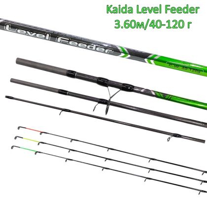 Фидер въдица Kaida Level Feeder 3.60м/40-120 г