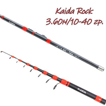 Тескопична карбонова въдица Kaida Rock 3.60м/10-40гр