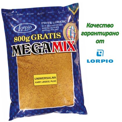 Захранка за риболов Lorpio Megamix 1 кг Universal