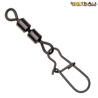 ВИРБЕЛИ С КАРАБИНА MISTRALL ROLLING SWIVEL FASTLOCK DUAL SNAP  № 12- 10 бр/8351012