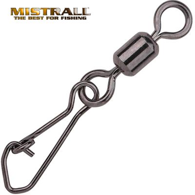 ВИРБЕЛИ С КАРАБИНА MISTRALL ROLLING SWIVEL WITH HOOK SNAP № 14- 10 бр/8231014