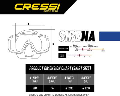 CRESSI SUB SIRENA NERO-ЧЕРНА