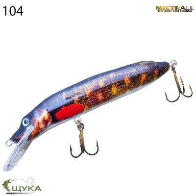 воблер MISTRALL PIKE FLOATER-100mm