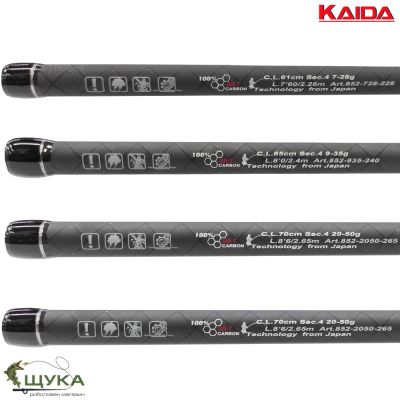 СПИНИНГ ВЪДИЦА KAIDA NEON TRAVEL 2.40м. 10-42гр..