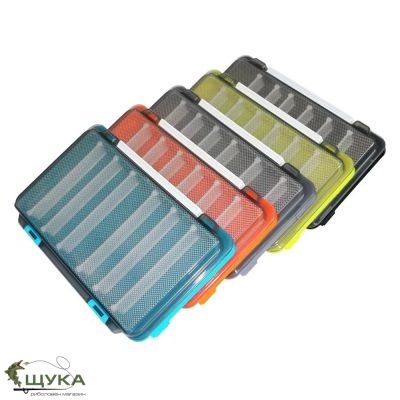 Кутия за примамки цветна плитка вертикални разделители