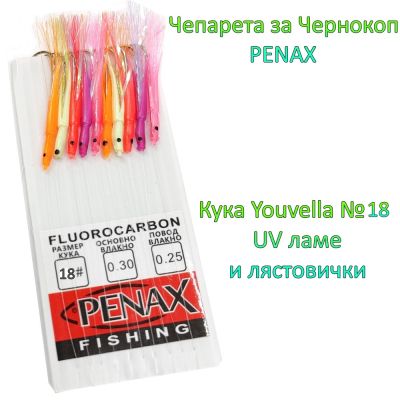 ЧЕПАРЕ ЗА ЧЕРНОКОП С ЛЯСТОВИЧКИ КУКА Youvella №18 UV ЛАМЕ