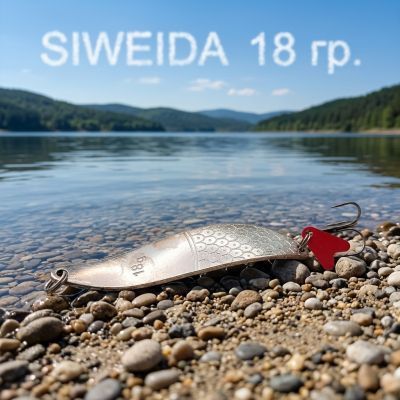 🎣 Клатушка SIWEIDA – 18 г (Сребриста с релеф на люспи)